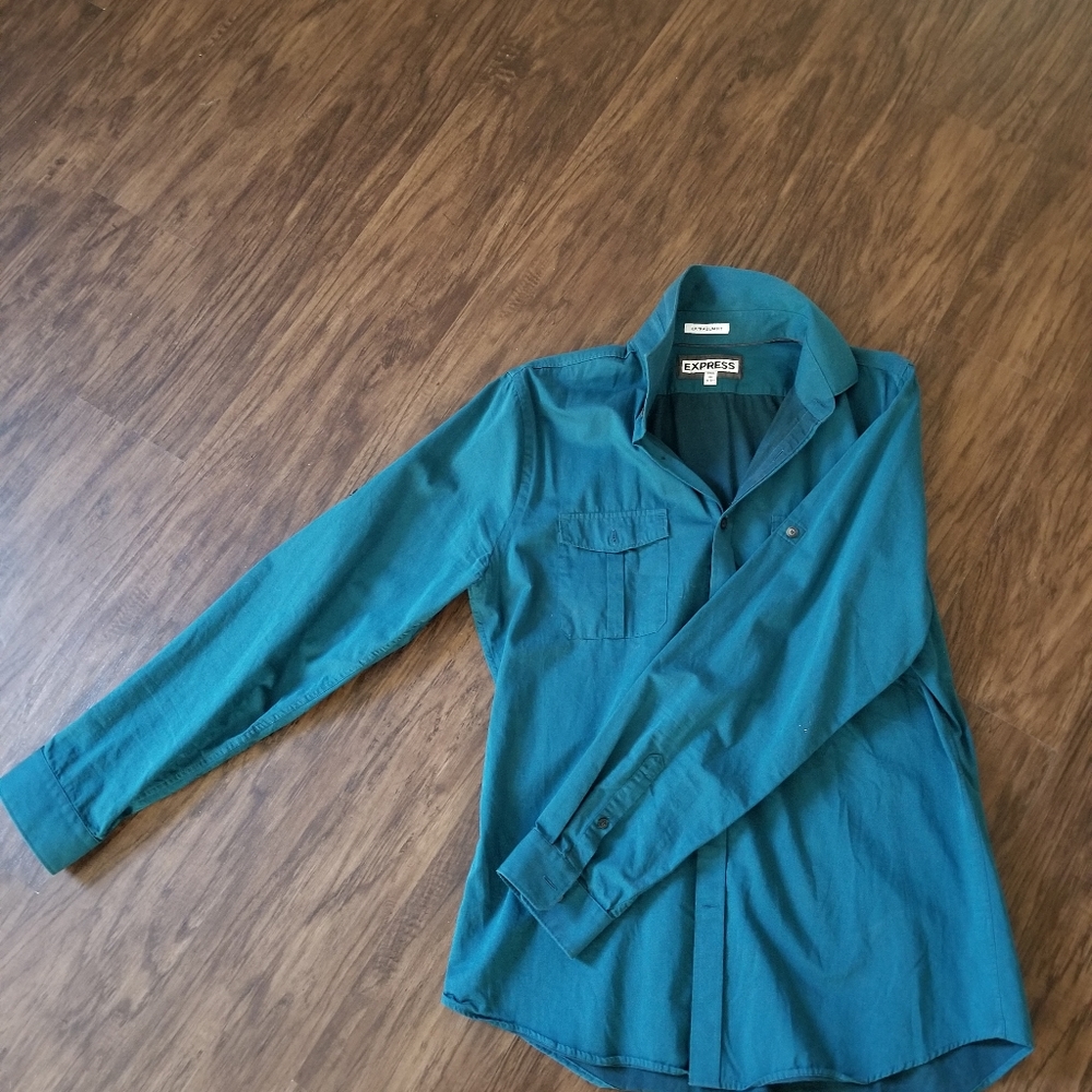 Express extra slim button down shirt